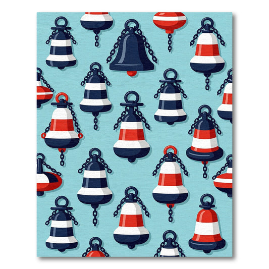 Nautical Bell Chain Composition Rug