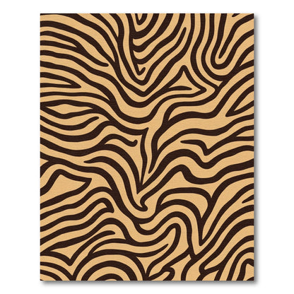 Tan Charcoal Abstract Swirls Rug