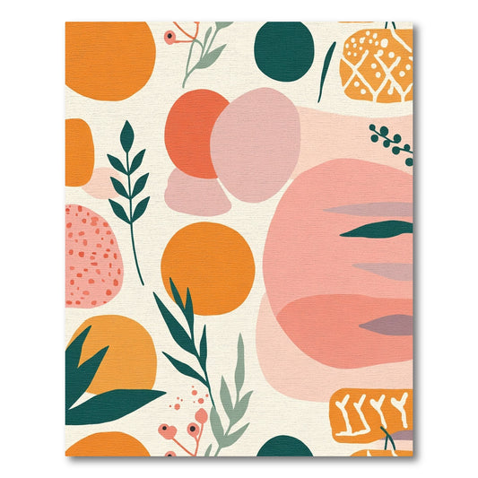 Minimalist Abstract Organic Shapes Rug