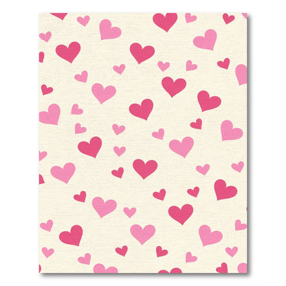 Pink Sweet Hearts Scatter Rug