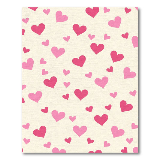 Pink Sweet Hearts Scatter Rug