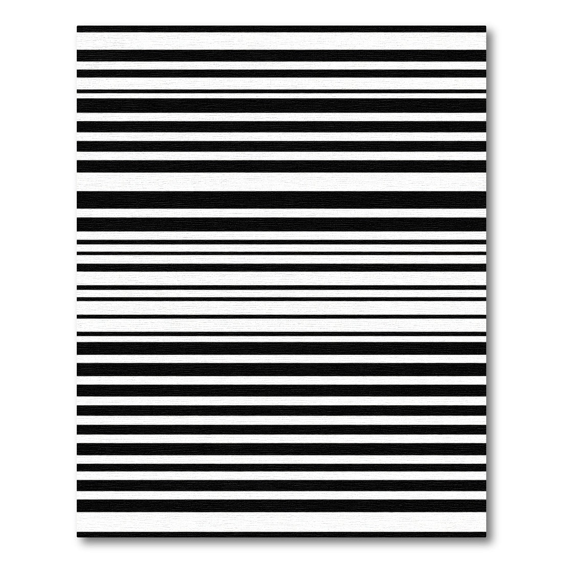 Elegant Black White Stripe Arrangement Rug