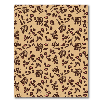 Tan Brown Animal Spot Scatter Rug