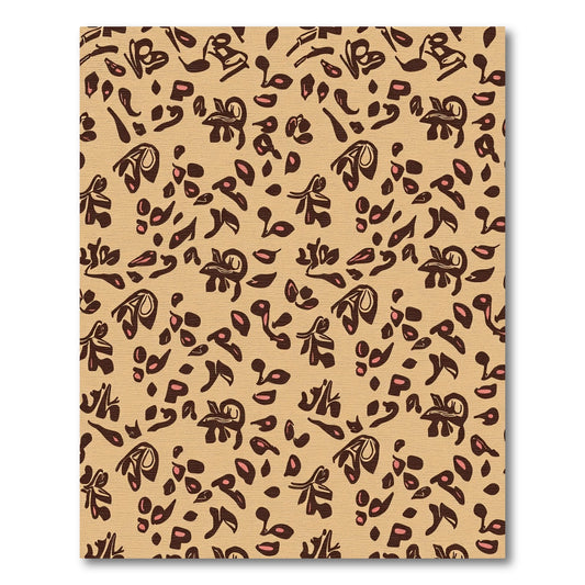 Tan Brown Animal Spot Scatter Rug