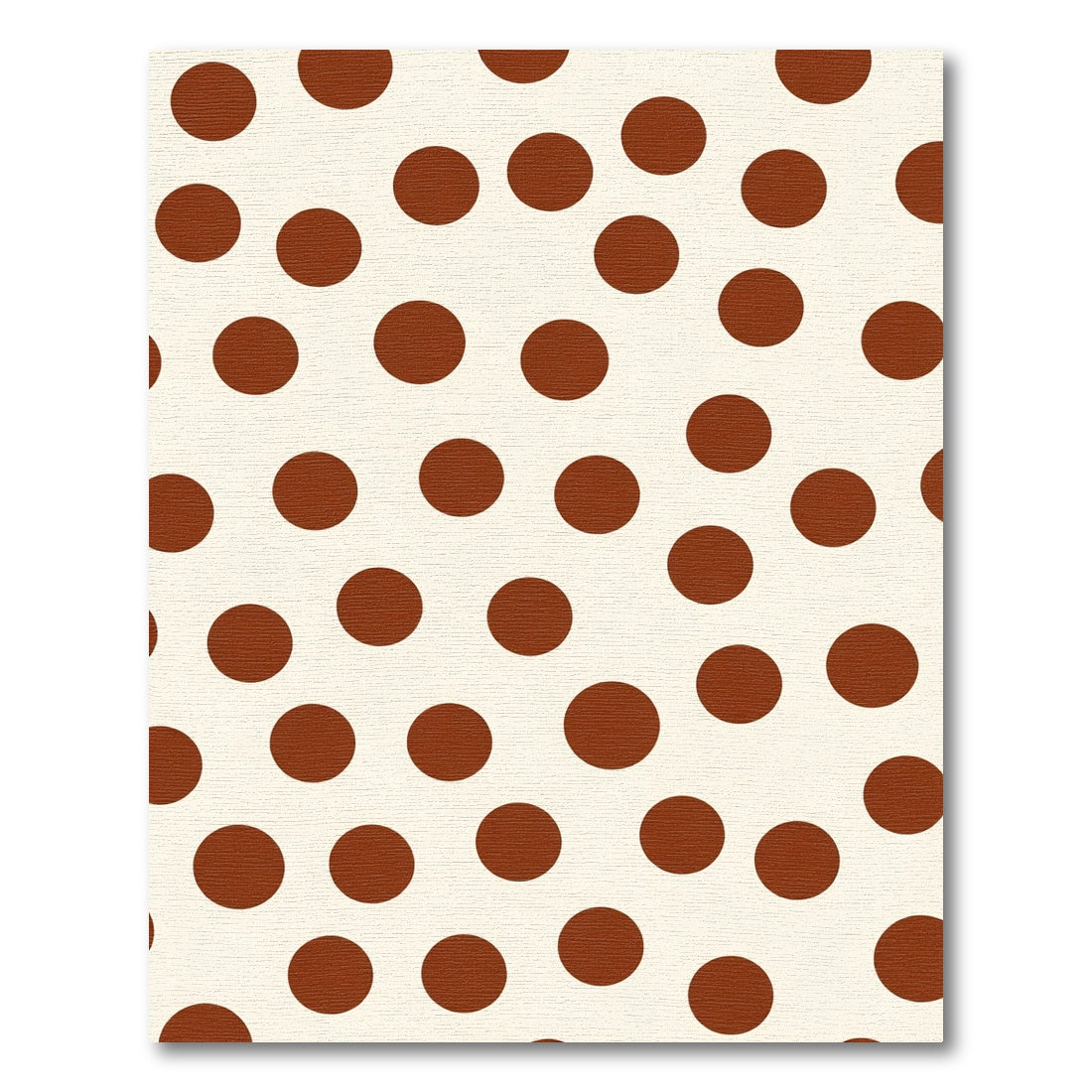 Classic Brown Polka Dot Circles Rug