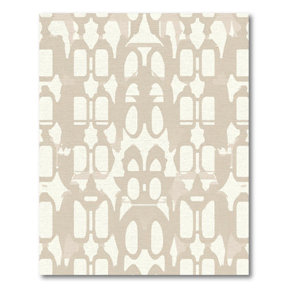 Neutral Cream Abstract Archway Rug