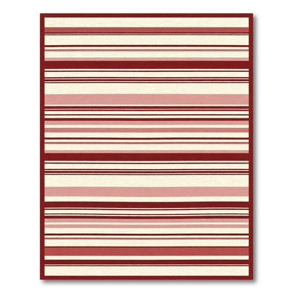Crimson Beige Striped Harmony Rug