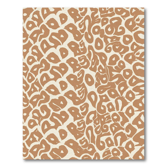 Brown Animalistic Organic Blobs Rug