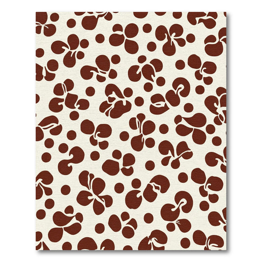 Brown Organic Spot Bloom Rug
