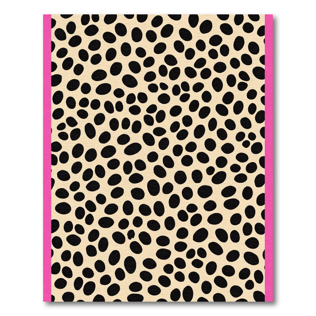 Beige Black Spotted Contemporary Spots Rug