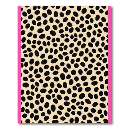 Beige Black Spotted Contemporary Spots Rug