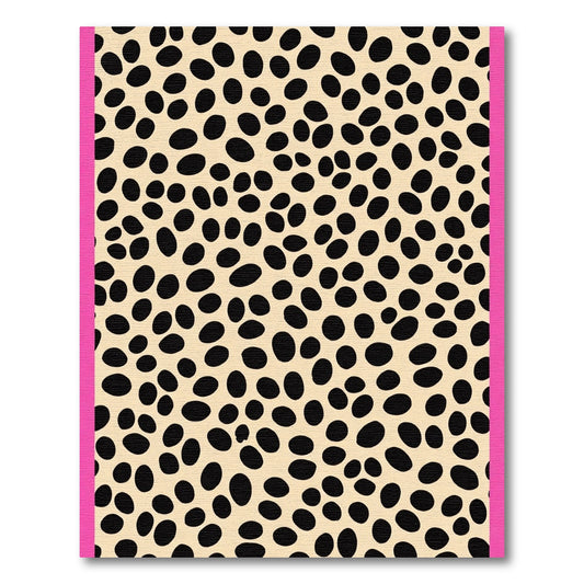 Beige Black Spotted Contemporary Spots Rug