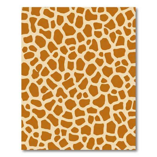 Warm Tan Giraffe Print All Over Rug