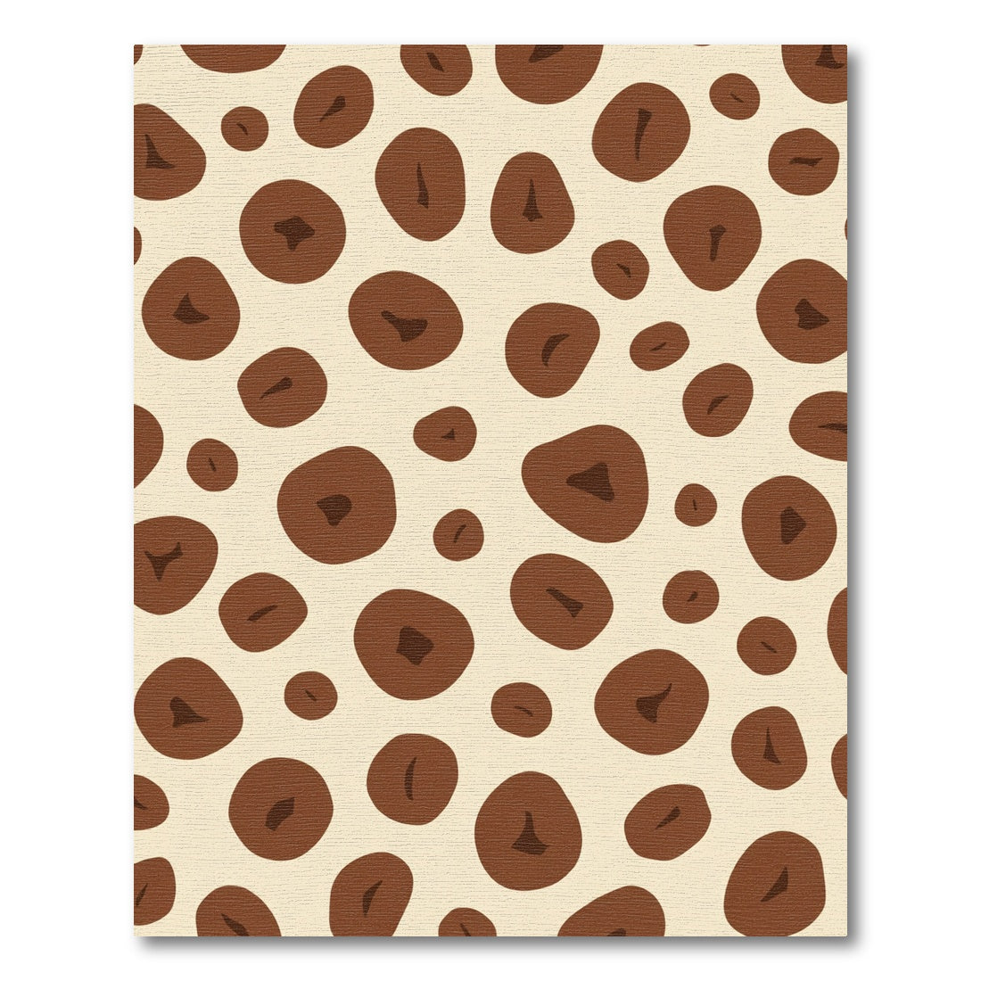 Brown Cream Organic Circles Rug