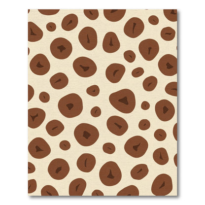 Brown Cream Organic Circles Rug