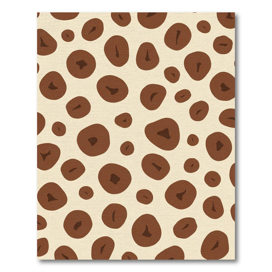 Brown Cream Organic Circles Rug
