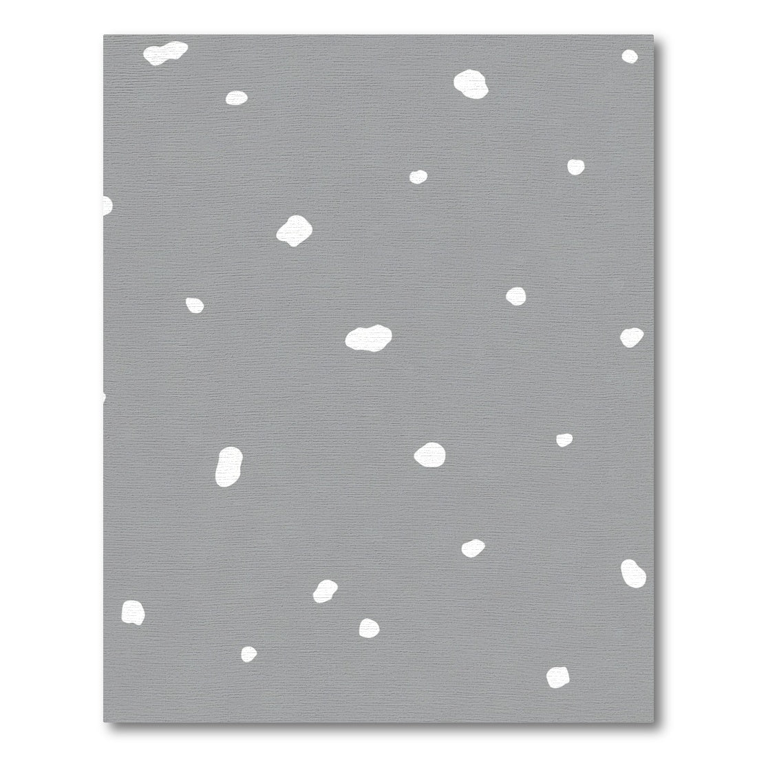 Gray White Abstract Dot Scatter Rug