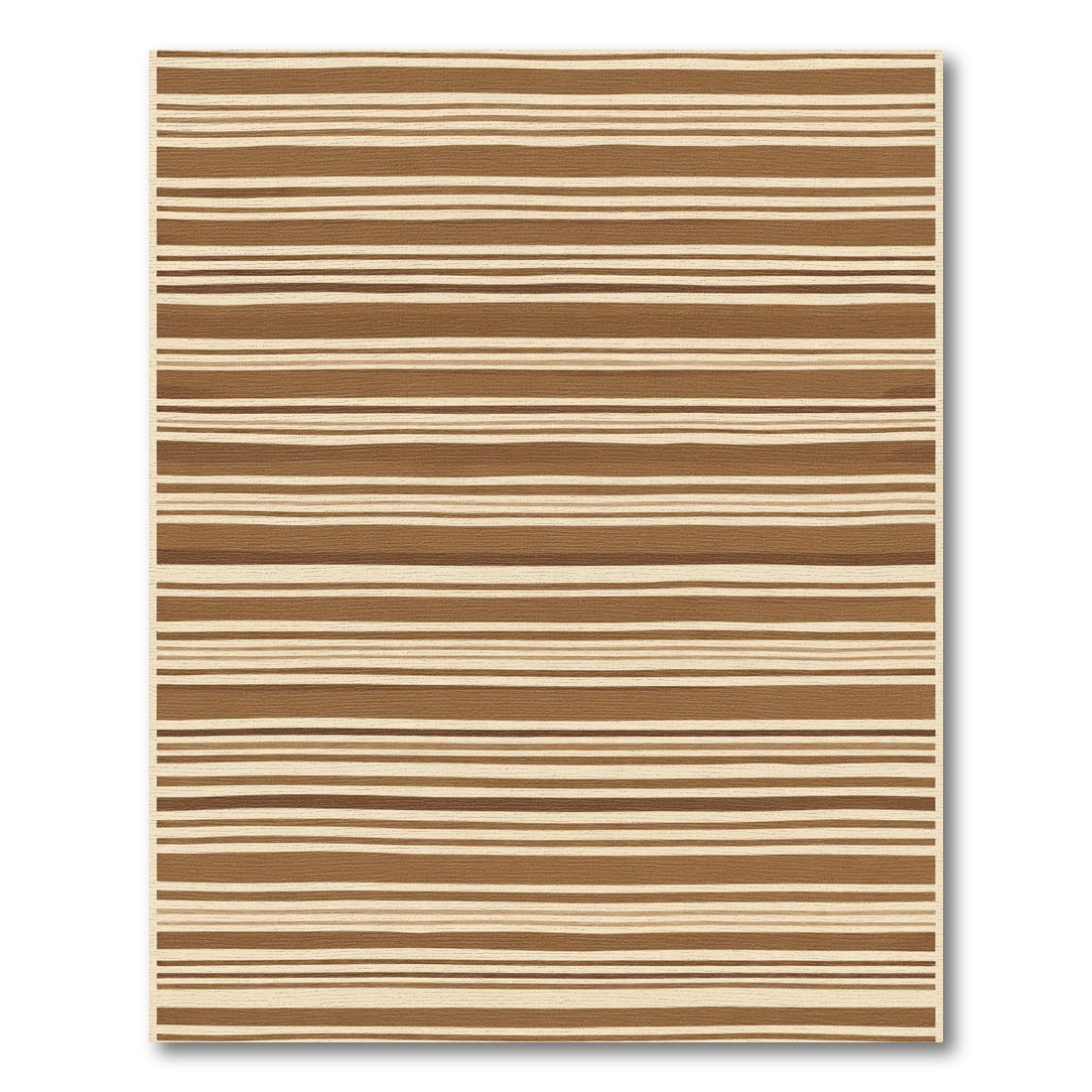 Horizontal Streaks Bark Tones Rug