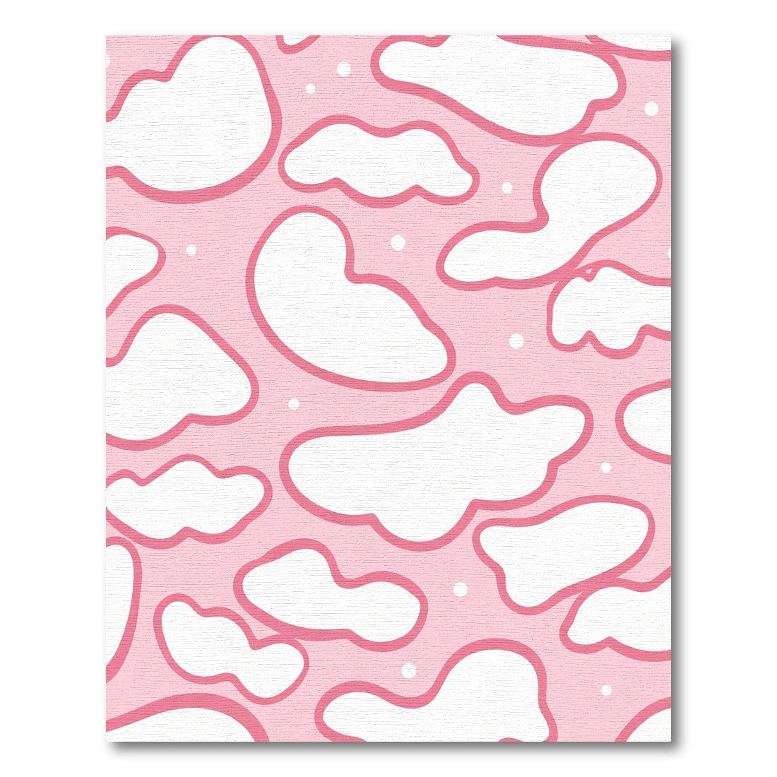 Pink Cloud Dreaming Abstract Composition Rug