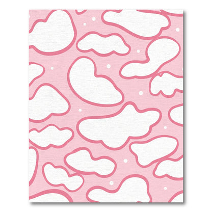 Pink Cloud Dreaming Abstract Composition Rug