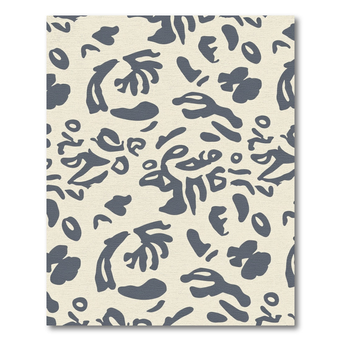 Cream Slate Abstract Organic Shapes Rug