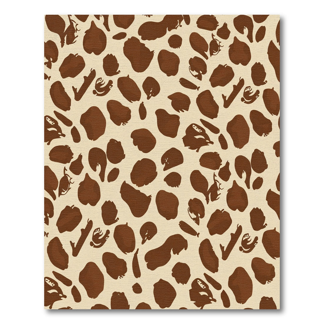 Brown Giraffe Spots Scatter Rug