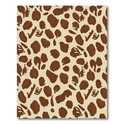 Brown Giraffe Spots Scatter Rug