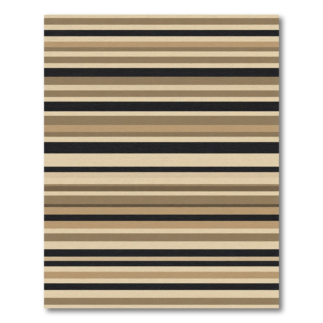 Earthy Abstract Linear Striped Rug