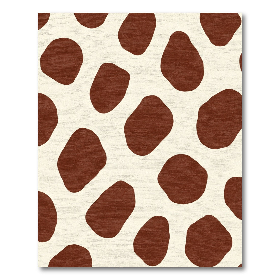 Cream Brown Spotted Stains Rug
