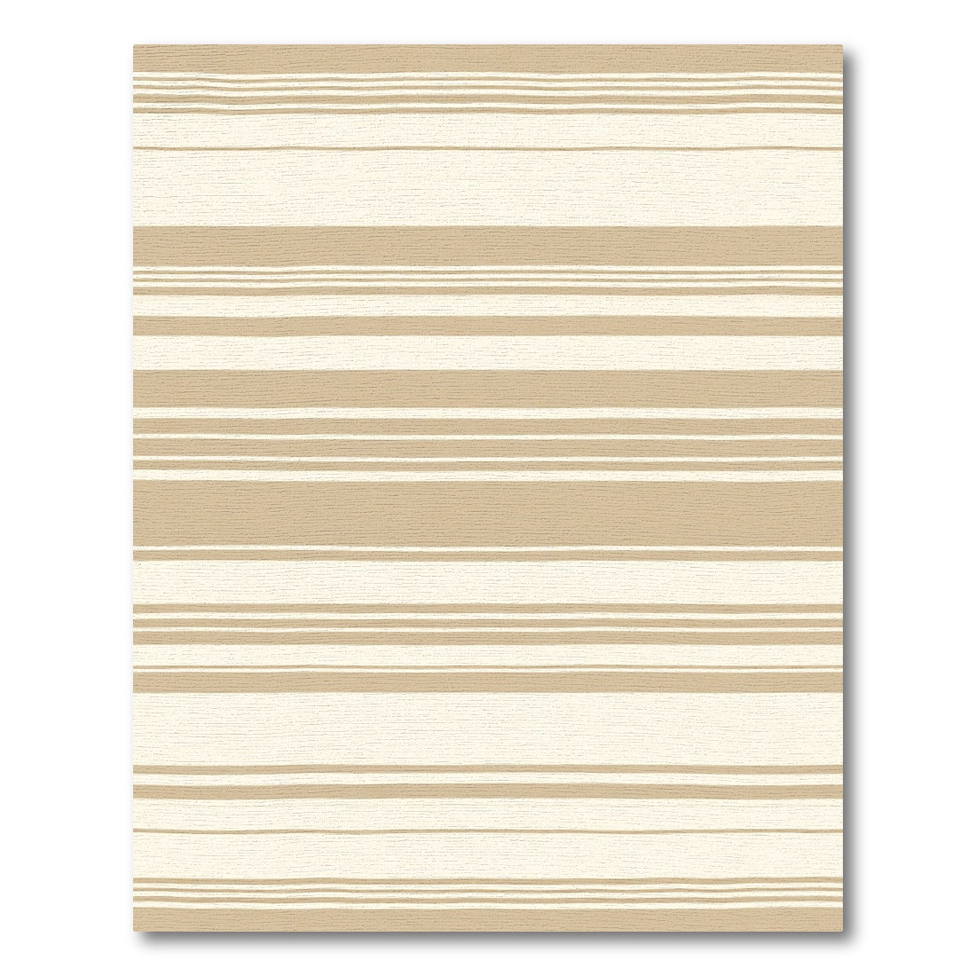 Earthy Beige Thin Stripe Rug