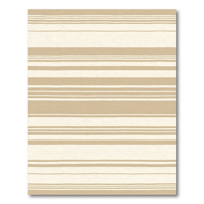 Earthy Beige Thin Stripe Rug