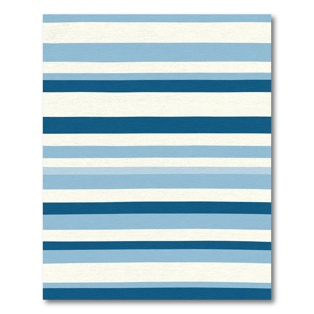 Coastal Blue Horizon Stripe Rug