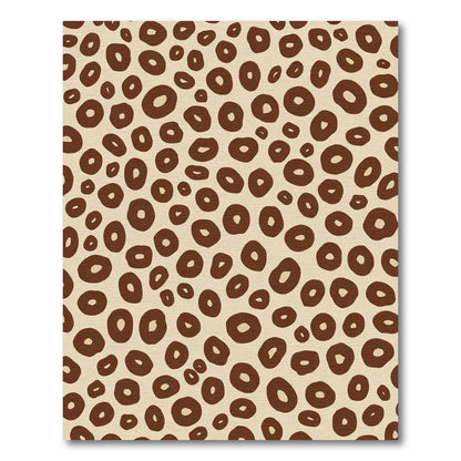 Brown on Cream Organic Spots Rug