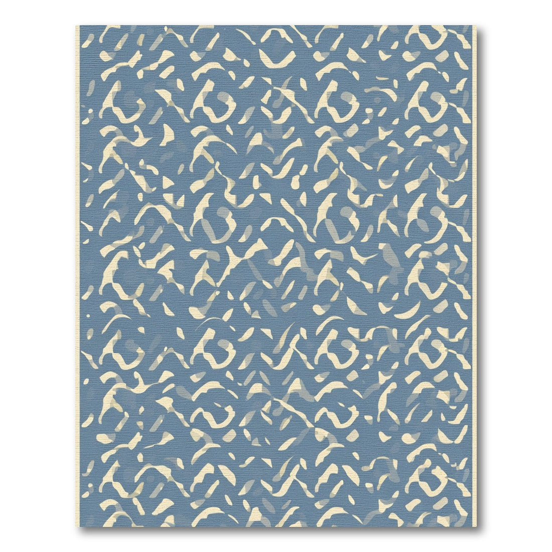 Misty Blue Waverly Organic Abstract Rug