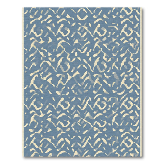 Misty Blue Waverly Organic Abstract Rug