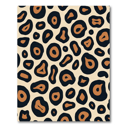 Bold Black Orange Spots Rug