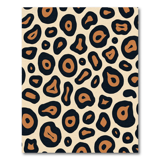 Bold Black Orange Spots Rug