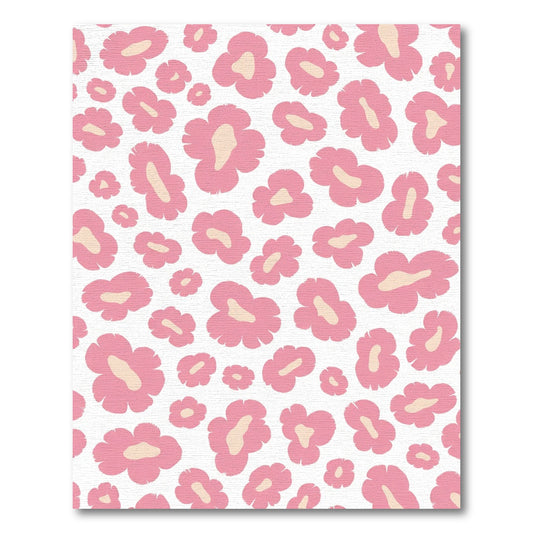 Pink Blush Leopard Spot Repeat Rug
