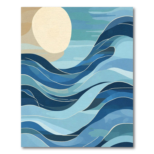 Oceanic Horizon Sun Wave Rug