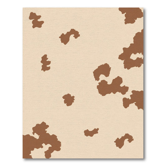 Brown Abstract Spot Rug