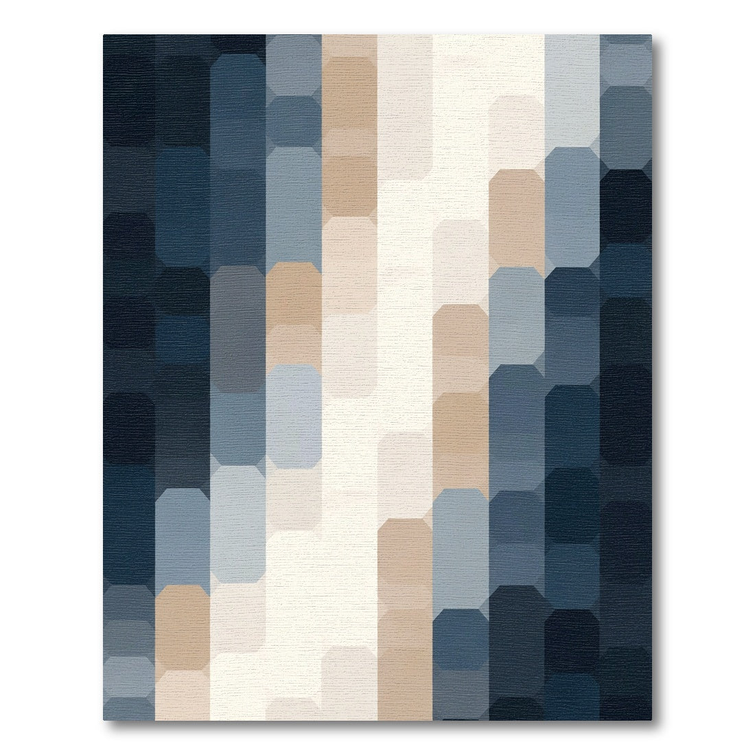 Gradient Octagon Stripe Rug