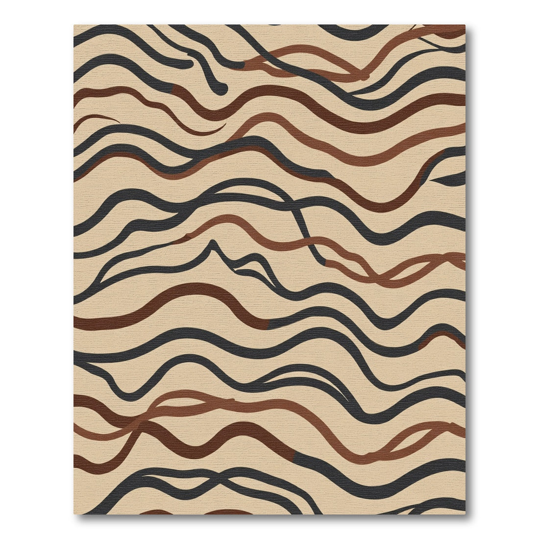 Earthy Lines Organic Swirl Rug