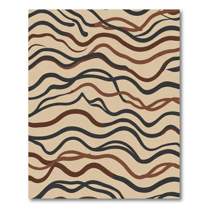Earthy Lines Organic Swirl Rug