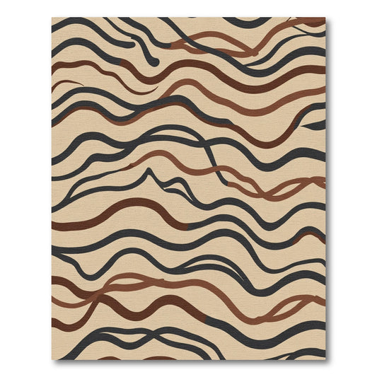 Earthy Lines Organic Swirl Rug