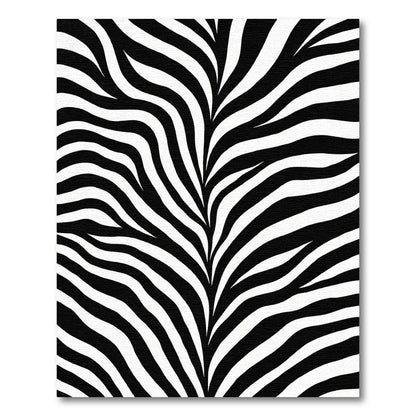 Black and White Wavy Lines Rug