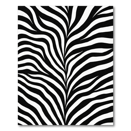 Black and White Wavy Lines Rug