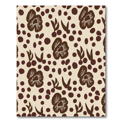 Brown Bold Floral Confetti Rug