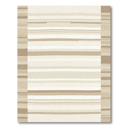 Earthy Tone Uneven Stripe Rug