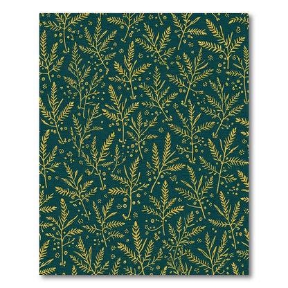Golden Emerald Botanical Branch Harmony Rug