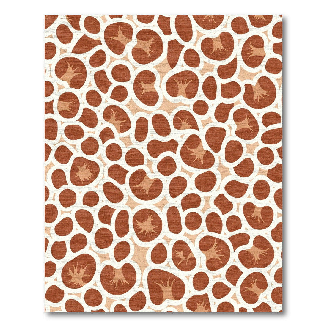 Terracotta Circles Organic Composition Rug